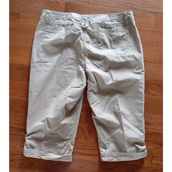 Vtg. RIDERS by LEE Capri Pants Khaki Tan Light Weight Fabric Womens 13m 36x19 - Picture 5 of 6